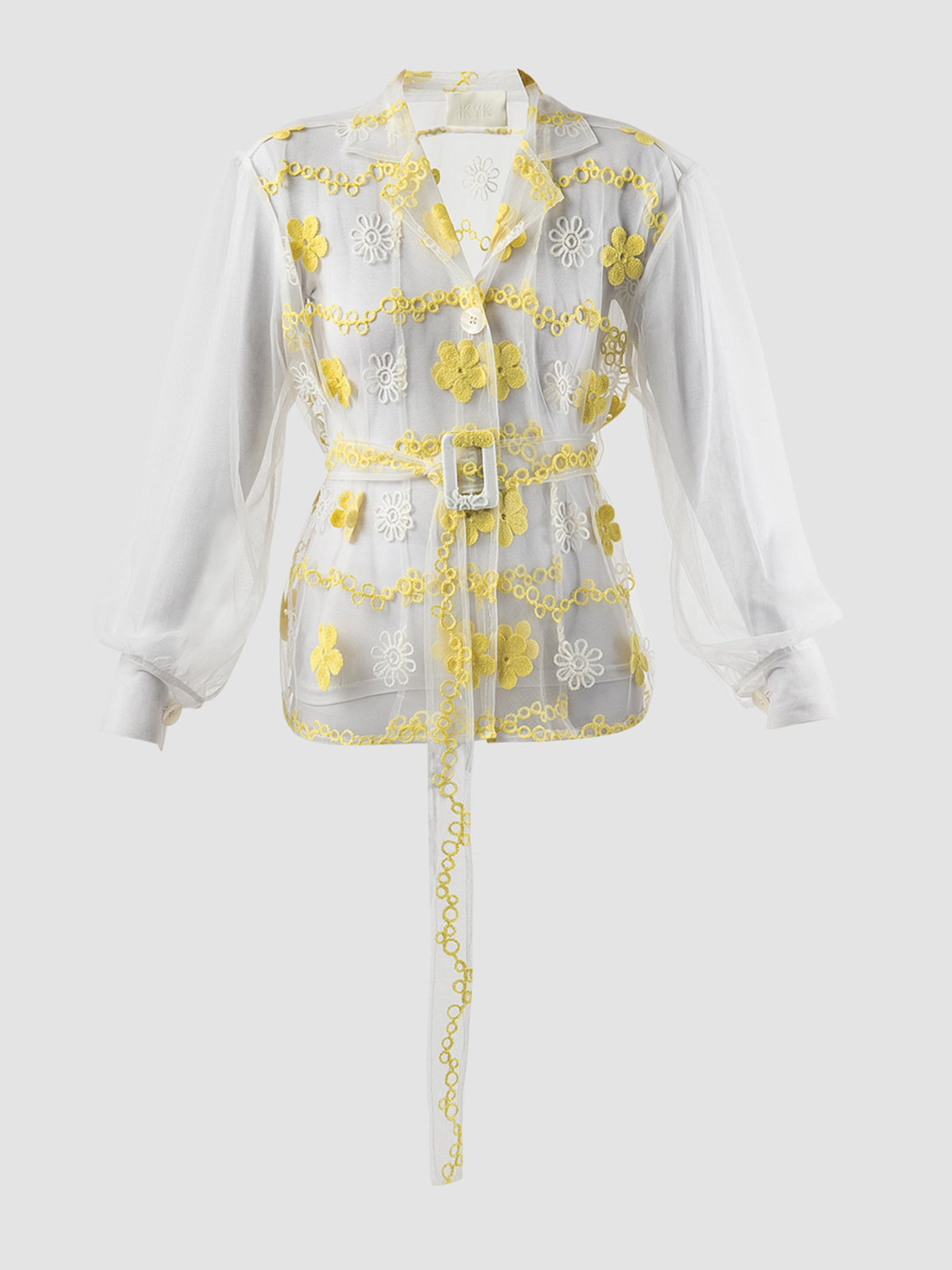 Eladin white-yellow lace jacket