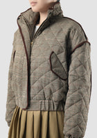 Brown Geya quilted jacket