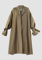 Dark beige Naveah oversize long outer