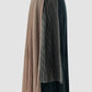 Black Suzan multilayer pleated maxi skirt