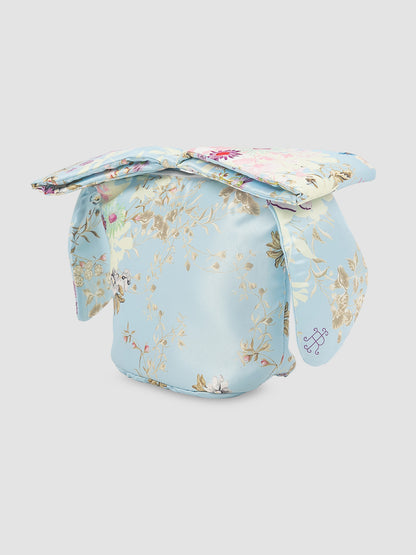 Jewel printed bag with bow handle