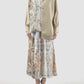 Tulipe meadow cream asymmetrical outer with multicolor prints