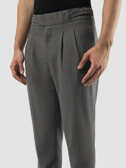 Dark grey Gurkha tapered pants