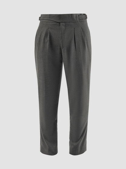 Dark grey Gurkha tapered pants