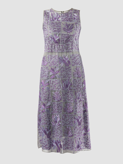 Alder lilac sleeveless midi dress