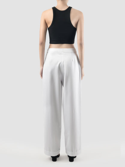 White Kama straight pants