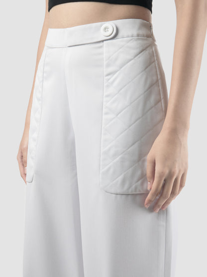 White Kama straight pants