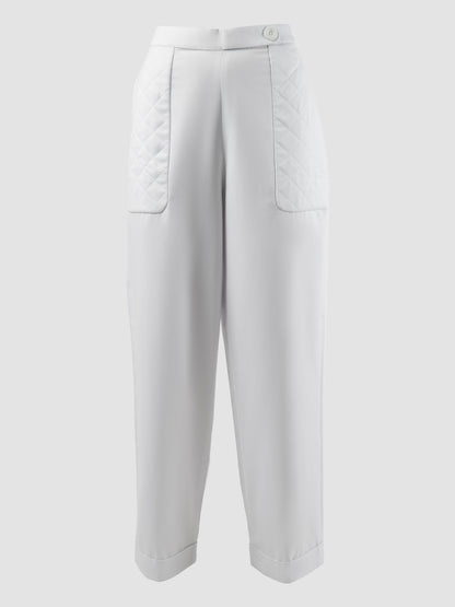 White Kama straight pants