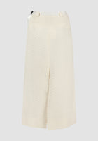 Buckle Pencil Skirt In Ivory