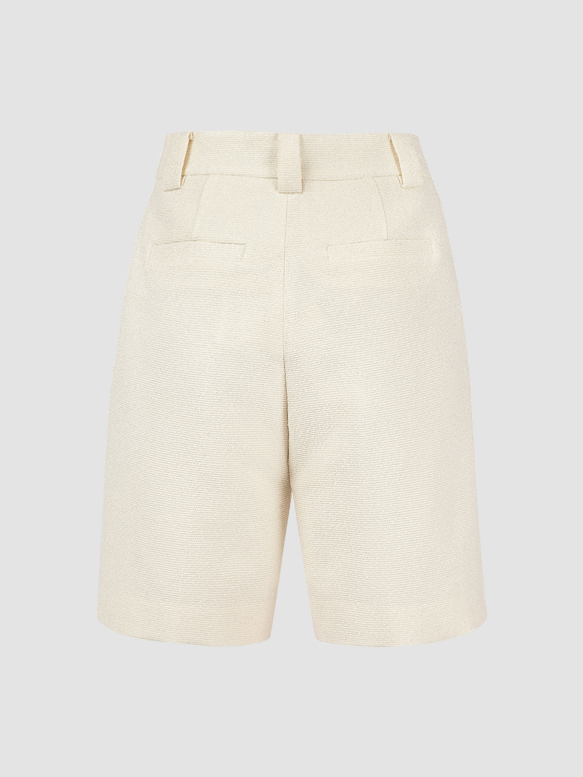 Basic Bermuda Pants In Ivory