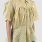 Yellow Wavy short-sleeved shirt