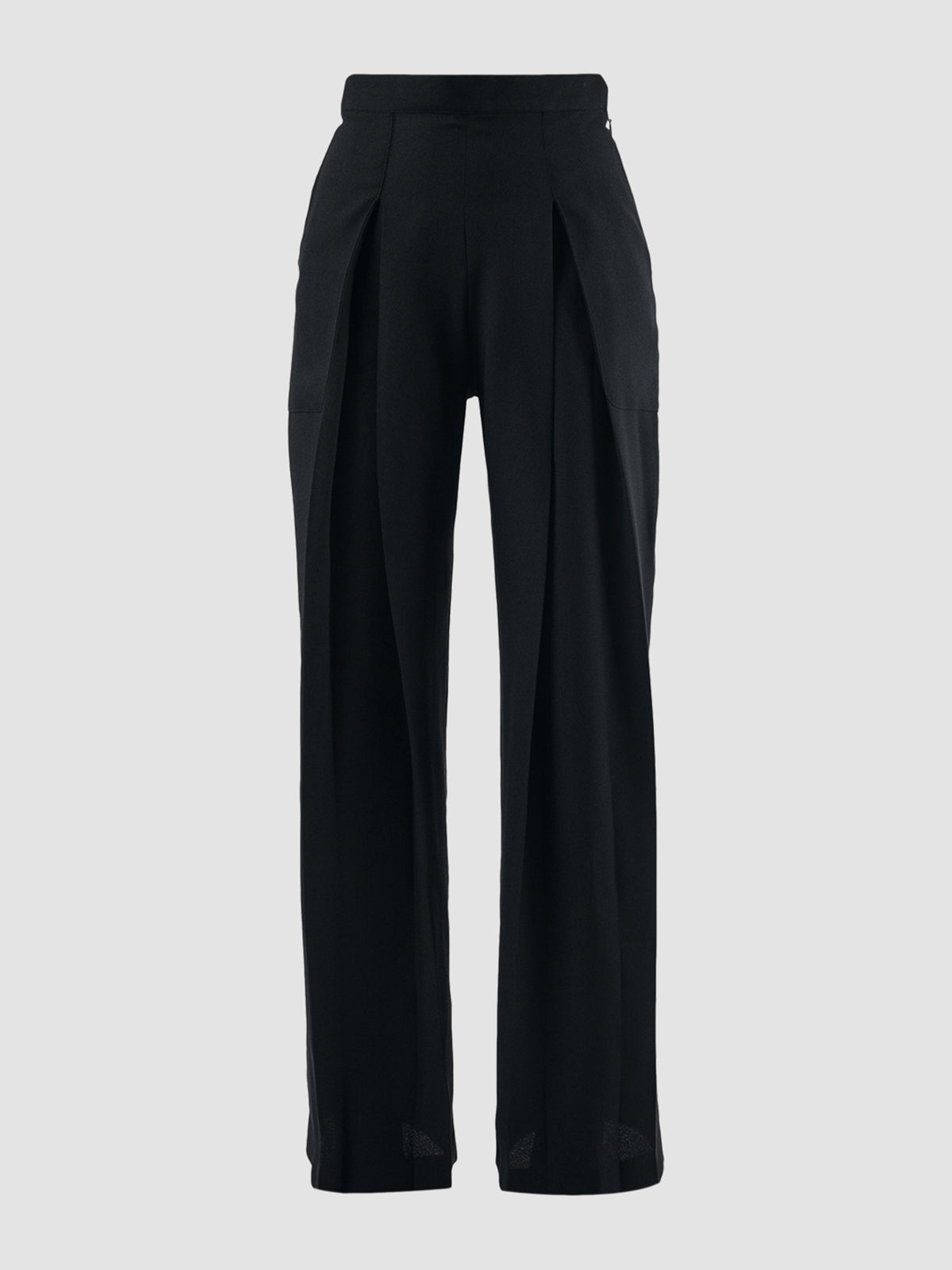 Trefoil navy pleated pants