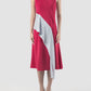 Fuchsia Penta two-toned midi dress