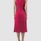 Fuchsia Penta two-toned midi dress