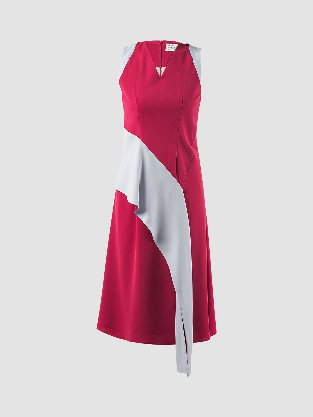 Fuchsia Penta two-toned midi dress