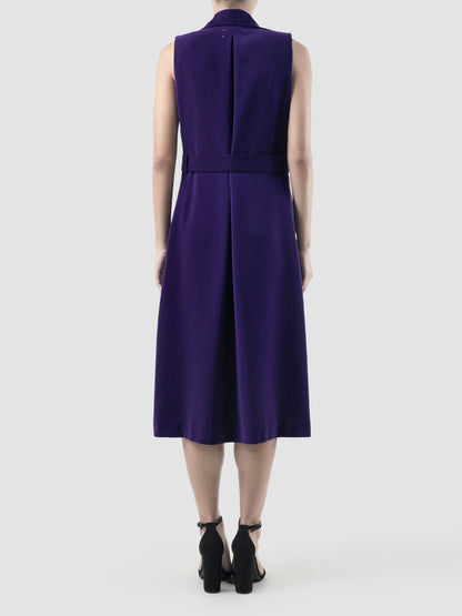 Purple Avy sleeveless coat