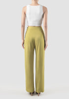 Lime green Trapeze straight pants