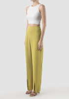 Lime green Trapeze straight pants