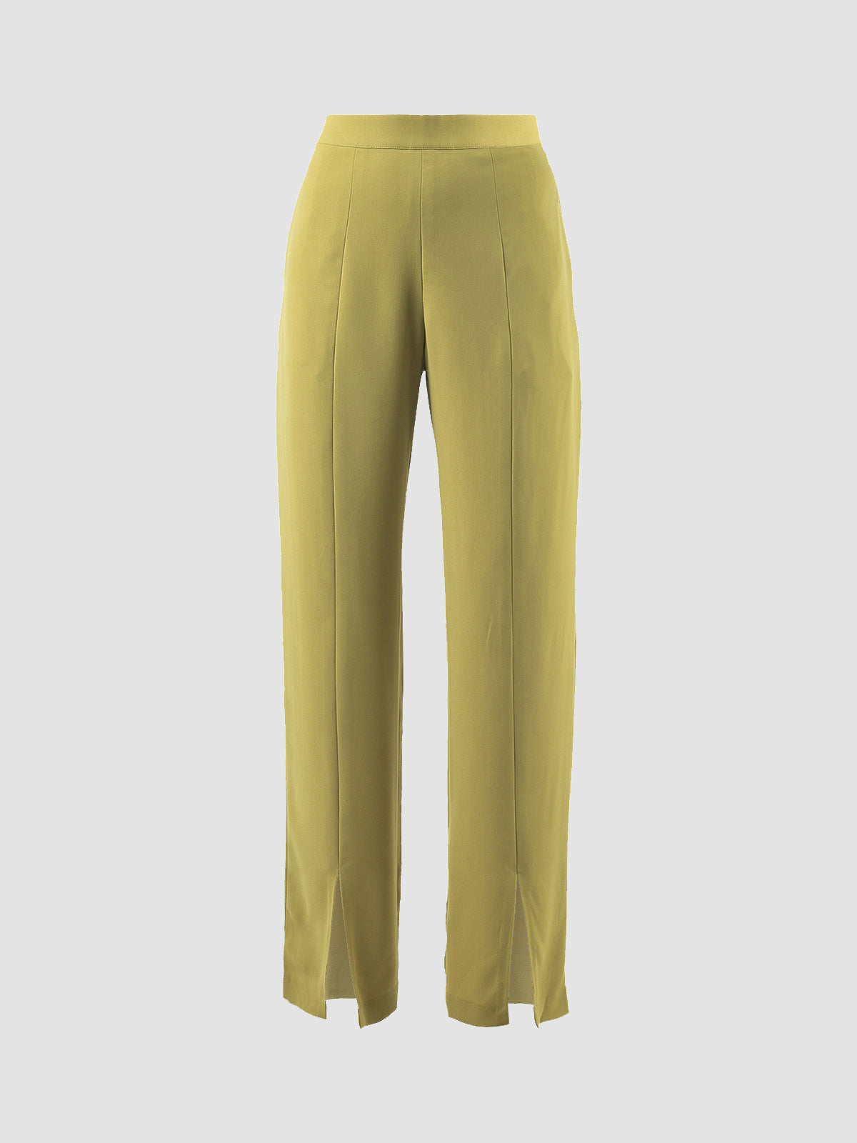 Lime green Trapeze straight pants