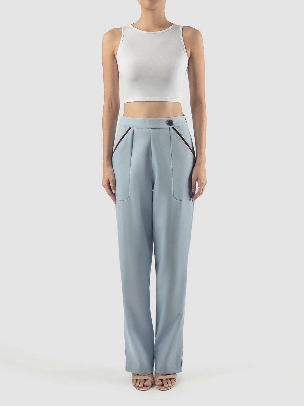 Light blue Avy tapered long pants