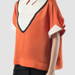 Orange Penta short-sleeved blouse