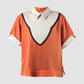 Orange Penta short-sleeved blouse