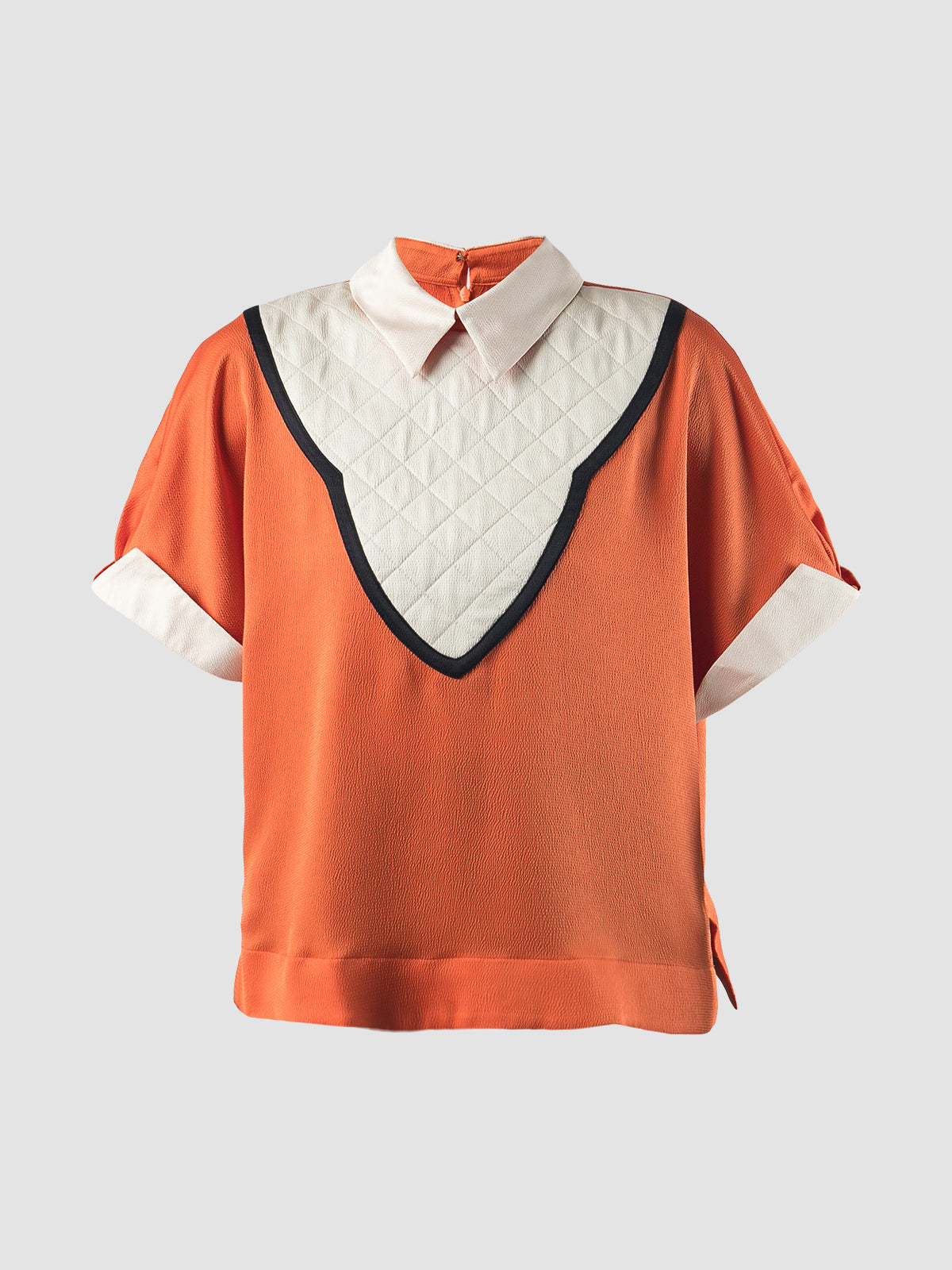 Orange Penta short-sleeved blouse