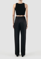 Black Avy tapered long pants