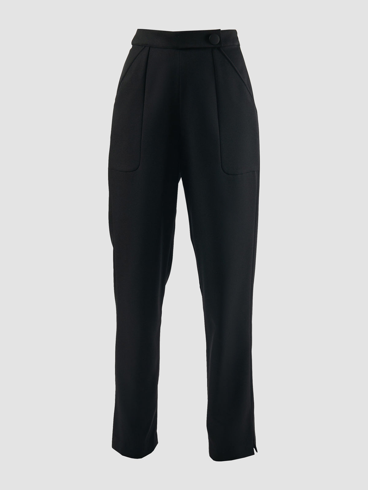 Black Avy tapered long pants