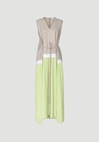 Light beige-neon yellow Mochi dress