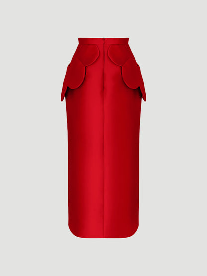 Sangria red Nebuta skirt