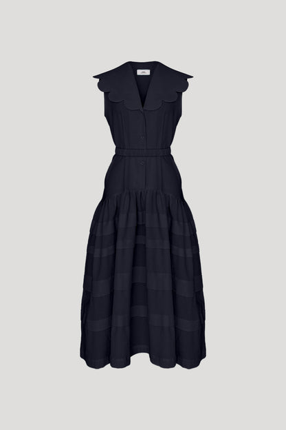 Nuance Dress in Dark Blue