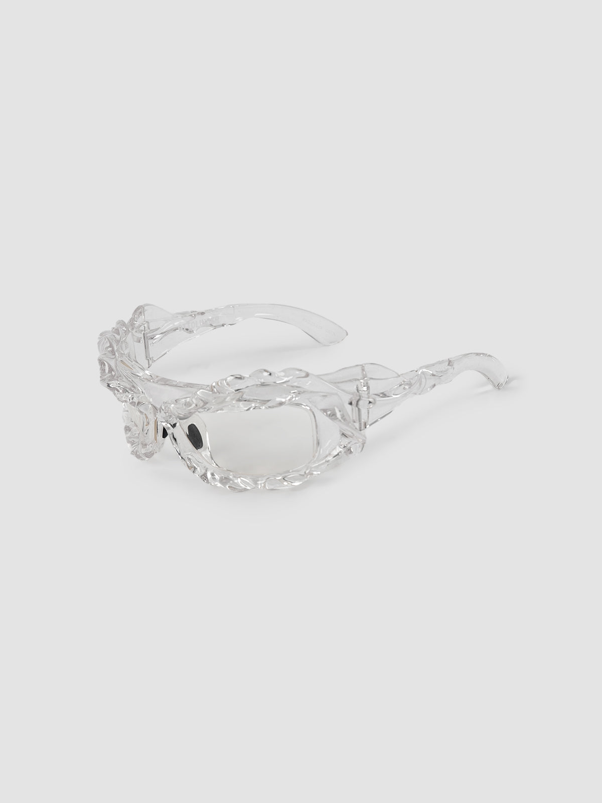 Clear Accessory twisted sunglasses