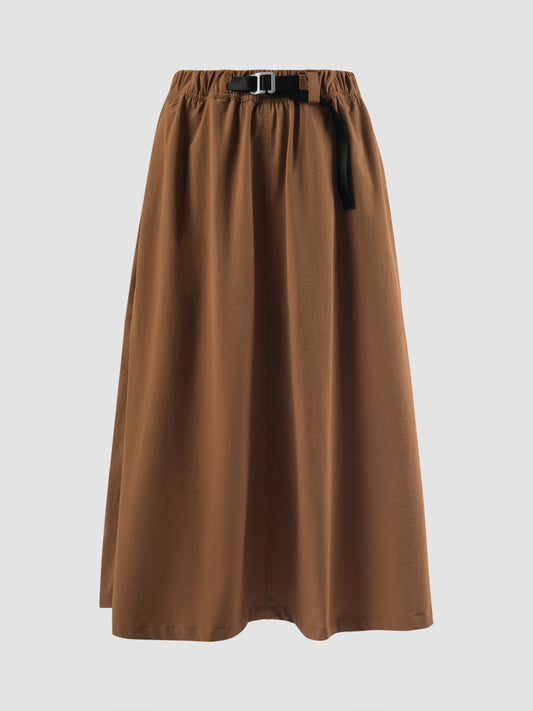 4-way Brown Sugar Stretch Long Skirt