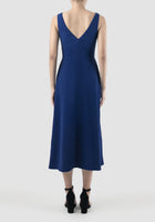 Rhapsody Cerulean blue sleeveless midi dress