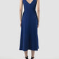 Rhapsody Cerulean blue sleeveless midi dress