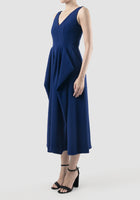 Rhapsody Cerulean blue sleeveless midi dress