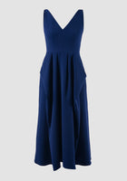 Rhapsody Cerulean blue sleeveless midi dress