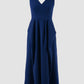 Rhapsody Cerulean blue sleeveless midi dress