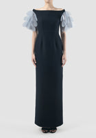 Symphony Dress In Dark Blue