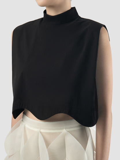 Black Chub cropped blouse