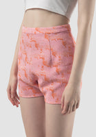 Snud Shorts In Pink Orange