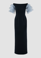 Symphony Dress In Dark Blue