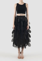 Black Sonore midi skirt