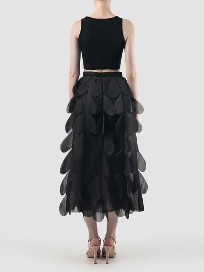 Black Sonore midi skirt