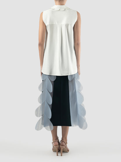 White Fathom sleeveless shirt