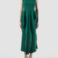 Parsley green crepe Jesamine voluminous midi dress