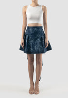 Denim blue Wahoo mini skirt