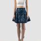 Denim blue Wahoo mini skirt