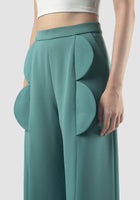 Mineral green Sardine wide pants